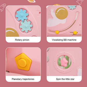 Clôture modulaire pour aire de jeux intérieure, piquets blancs et roses, panneaux <span class=keywords><strong>en</strong></span> plastique - Product Image 5
