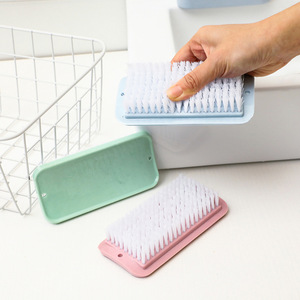 Multi <b>Functional</b> Cleaning Brush Nylon Bristles For <b>Shoes</b> Clothes Laundry Blue Pink - Product Image 2