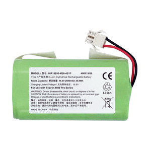 14.4V 2600mAh Li-Polymer sạch Robot cho amarey A800 A900 imartine C800 tesvor X500 Pro goovi D380 Máy hút bụi Pin - Product Image 1