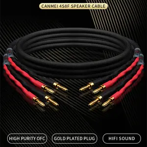 Cable de Altavoz Canare Profesional HIFI de Cobre Puro con Conector Banana Chapado en Oro Tipo Y para Subwoofer - Product Image 3