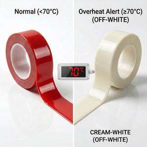 <span class=keywords><strong>Cinta</strong></span> <span class=keywords><strong>Aislante</strong></span> Termocrómica Reversible ENS-400 Clase H, Cambio de Color a 70°C, Resistencia Dieléctrica de 30KV/mm, <span class=keywords><strong>Cinta</strong></span> Eléctrica <span class=keywords><strong>para</strong></span> 35kV - Product Image 5