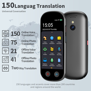 VORMOR Z9 Nouveau Traducteur Intelligent IA <span class=keywords><strong>en</strong></span> Temps Réel pour 150 Langues, Écran Tactile, WIFI, <span class=keywords><strong>Traduction</strong></span> Bidirectionnelle, Traducteur Vocal <span class=keywords><strong>en</strong></span> <span class=keywords><strong>Ligne</strong></span> - Product Image 1