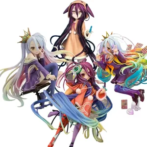 4 Styles Anime No Game No Life Shiro Figurine Sexy Anime Collection Petites Figurines <span class=keywords><strong>Manga</strong></span> PVC Figurines d'Action - Product Image 1