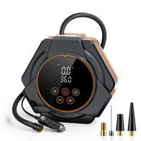 Gonfleur de pneus numérique sans fil portable, ABS, rechargeable, pompe à air électrique pour voiture, lumière LED, arrêt automatique, batterie 4000 mAh, certifié CE