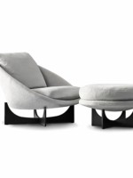 Fauteuil individuel relaxant Weimusen Hop de style italien pour salon et hôtel, avec structure métallique et revêtement en tissu, personnalisable, moderne, simple et très élastique