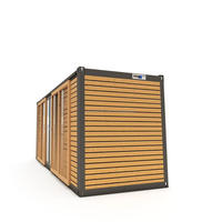 Oficina Contenedor Prefabricada de 20 pies, Desmontable, con Característica Impermeable para Gimnasio y Supermercado