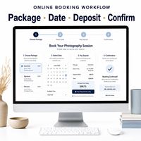 Diseño y Desarrollo de Sitios Web Personalizados para Reservas de Fotografía con Paquete de Galería de Portafolios, Comparación de Paquetes y Calendario de Disponibilidad