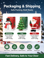 Lampes solaires LED de Noël à brancher dans le sol, panneau solaire haute luminosité IP44 rechargeable pour l'éclairage extérieur du jardin et du paysage