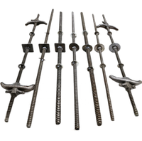 Kit de biellettes filetées avec écrou, barre filetée, tige métallique pour tuyaux, construction, béton, accessoires de coffrage en acier
