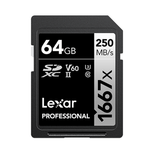 Carte SD Lexar 1667X 256G Carte mémoire professionnelle 64G 128G SDXC U3 Max 250m/s Plastique pour appareil photo numérique <span class=keywords><strong>4K</strong></span> - Product Image 3