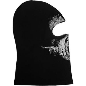 หน้ากากคลุมศีรษะแบบถักลายกะโหลก ป้องกันลม อุ่นสบาย เหมาะสำหรับเล่นสกี ใช้ได้ทั้งชายและหญิง ผลิตจากโพลีเอสเตอร์ พิมพ์ลายแบบซับลิเมชั่น - Product Image 4