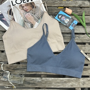 1-B0448 # Soutien-gorge en nylon sans couture à <span class=keywords><strong>prix</strong></span> réduit, très élastique, style européen et américain, soutien-gorge de sport respirant, excellent maintien - Product Image 5