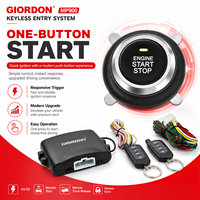 Kit de Alarma Antirrobo para Vehículo MP900, 12V, Bloqueo y Desbloqueo de Puertas a Distancia, Arranque y Parada del Motor con Botón, Apertura del Maletero con Dos Controles Remotos