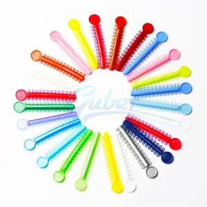 Guber ทันตกรรมจัดฟันยืดหยุ่นส่องแสงในที่มืดมัดผูก40สี