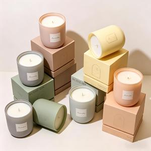 Vela Aromática Ascendia de Cera de Soya en Frasco de Vidrio, Decoración Minimalista para el Hogar, Fragancia Floral y Vegetal, Duración de 40-60 Horas - Product Image 2