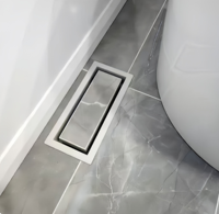 Couvercle d'évent en acier moderne et robuste de 4x10 pouces pour plateau d'insertion murale de plancher de bureau pour une ventilation efficace