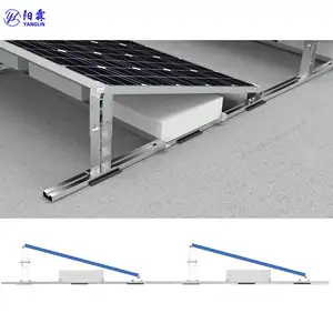 Solar panel Ballast flach Dach montages ysteme mit Ost-West-und Süd ausrichtung