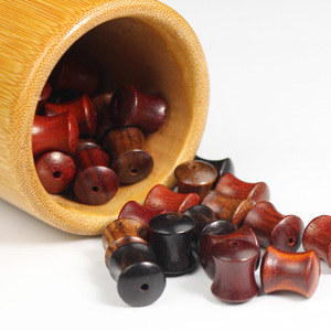 Cuentas sueltas de bambú y madera de 10x12mm, de sándalo, ébano y palisandro, para la fabricación de pulseras, cuentas de oración budistas DIY, accesorios. - Product Image 4