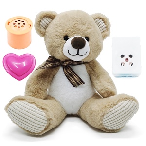 Nuovo Design grazioso registratore di peluche imbottito orso giocattolo con arco professionale di fabbrica personalizzato orso peluche con cassa audio - Product Image 1