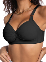 Soutien-gorge de nuit confortable sans armatures, en maille fine respirante, à coupe intégrale, sans pression, pour le repos nocturne des femmes