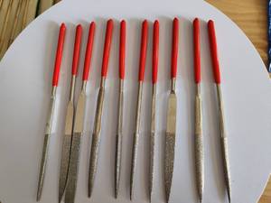 Limes à aiguille diamantées de précision pour bijoux, jade, métal, bois – Kit d'outils de polissage et d'ébavurage manuel - Product Image 2