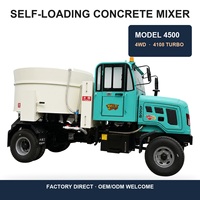 Camion malaxeur à benne basculante de 1,5 m3 6x4 pour les travaux de construction rurale