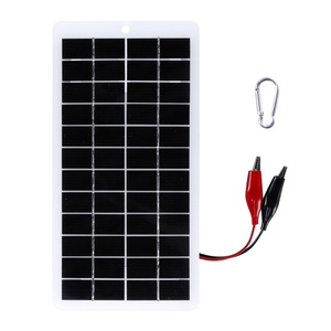 Masuyoshi Mitsu 5W 12V Polycrystalline <b>Solar</b> <b>Panel</b> With Clips For 9-12V Battery Charging - Product Image 4