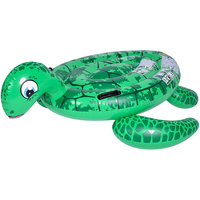 Flotteur de piscine d'eau gonflable géant tortue radeau d'île flottante