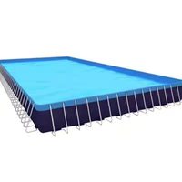 Équipement de parc aquatique gonflable, toboggans Panda et Éléphant, piscine pour enfants, structure de support pour piscine, utilisation en extérieur