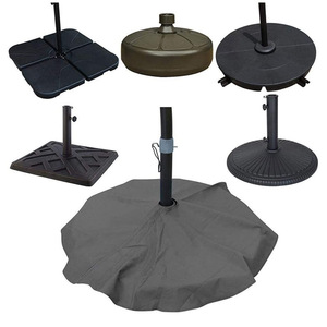 Funda para Base de Sombrilla de Patio, Tela Oxford Gris, Impermeable, Diseño Minimalista, Protector Solar - Product Image 3