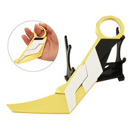 Valorant Karambit Prime 2.0 Couteau Métal 16CM Porte-clés Mini Pliable Personnaliser Jouets