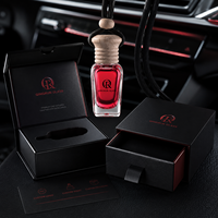 Diffuseur d'air pour voiture en verre transparent avec bouchon en bois et cordon tressé, flacon de parfum automobile