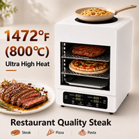 Steaks de qualité restaurant partout dans le monde 800 ° C 1472 ° Four à steak breveté F pour le camping, la plage, les pique-niques, les camping-cars, le barbecue Salamander, le grill à steak