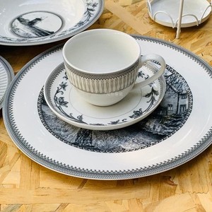 ชุดจานเซรามิกสไตล์ยุโรปคลาสสิกสำหรับรับประทานอาหารค่ำ - Product Image 2