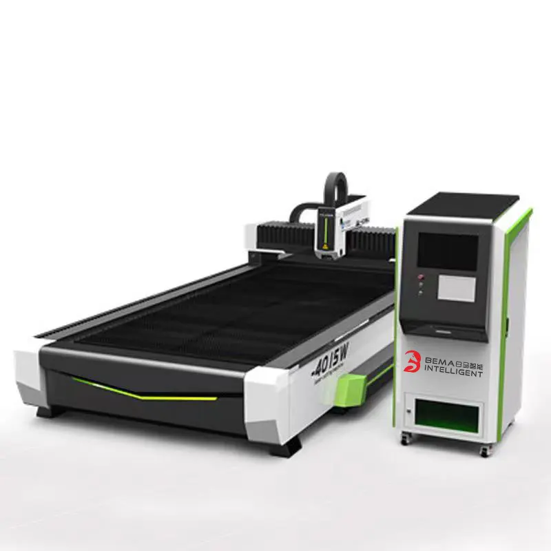 3015 CNC precio laser maquina cortadora fibra laser metal venta caliente para cortar placa y tubo laser cutting