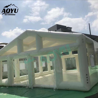 AOYU Tente de fête de mariage blanche personnalisée, imperméable et résistante au vent, tente de voyage gonflable en PVC pour événements en plein air