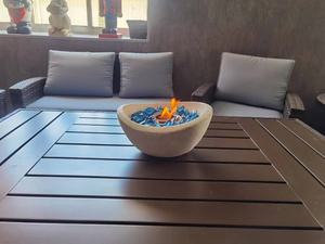 Peaktop TH2201 <b>Portable</b> MgO Tabletop <b>Fire</b> <b>Pit</b> Gel Dye Fuel Freestanding Design Smokeless for Outdoor <b>Fire</b> <b>Pit</b> Table - Product Image 3