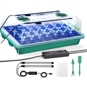 Lampes de culture <span class=keywords><strong>LED</strong></span> étanches pour la culture de plantes Pot de <span class=keywords><strong>semis</strong></span> à 40 trous avec réglage de la luminosité Blanc chaud Bleu Emission - Product Image 5