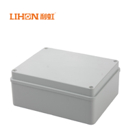 Contenitore Elettronico in Plastica ABS per Esterni, Scatola di Giunzione Impermeabile IP65 Grigia 240x190x90mm