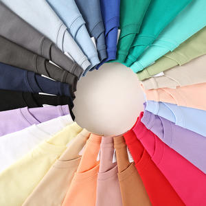 Vente directe d'usine, t-shirt pour homme en coton 240G, manches courtes, col rond, épaules tombantes, blanc, en stock - Product Image 4