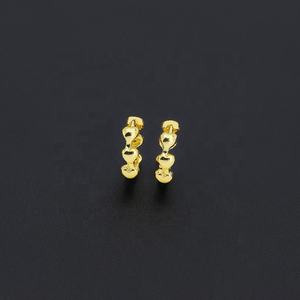 Juego de Aretes JXX Personalizados de Latón Chapado en Oro de 14K y 18K para Mujer, Estilo Cruz, Corazón, Aro, Huggie, Borla Clásica, Joyería de Moda - Product Image 5