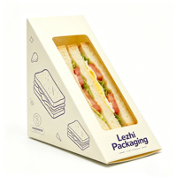 Boîte d'emballage personnalisée pour croissants, chips, pain, gaufrettes, œufs, toasts, sandwichs, petit-déjeuner, boîte à sandwichs aux œufs