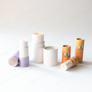 Eco Friendly Custom Size Deodorant Container Deodorant Tubes Twist up <b>Paper</b> Tubes for Deodorant Balm Packaging - Product Image 1