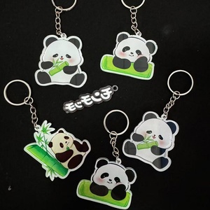 Custom Clear Acrylic <b>Keychain</b> with Cartoon Epoxy Keycharm Plastic Key Ring for <b>Anime</b> Custom Logo Fabrication Services - Product Image 5