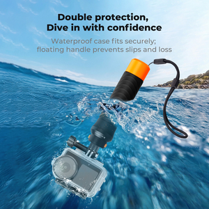 Étui de protection étanche K&F Concept 60M/196FT pour plongée profonde avec coque de protection et poignée flottante pour DJI Osmo Action 6 – Vente en gros - Product Image 2