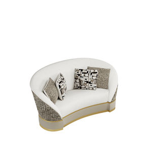 Usine directe ensemble de canapés de luxe en tissu de velours 1 2 3 dernière conception meubles de salon de villa canapé de luxe - Product Image 3