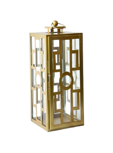Lujo hecho a mano diseño oro Metal colgante y piso linterna boda decoración restaurante - Product Image 4