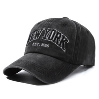 Casquette de baseball unisexe personnalisée en coton délavé à 6 panneaux avec boucle métallique, fusion sans couture, pour extérieur décontracté, toutes saisons, vente en gros