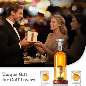 ขวดแก้วโบโรซิลิเกตทรงลูกกอล์ฟขนาด <span class=keywords><strong>750</strong></span> มล. พร้อมฐานแก้ว - ชุดวิสกี้สก็อตแบบกำหนดเองได้ - Product Image 6