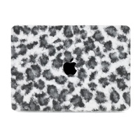 2024 mignon léopard fourrure cuir housse pour ordinateur portable pour MacBook M4 Pro 14 "A3112 A3185 A3401